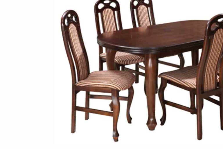 Drewniane krzesło tapicerowane