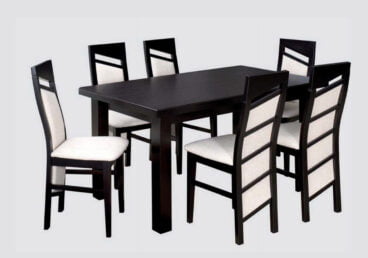 Stół S11 z płyty laminowanej- obrzeża z PCV. Idealnie sprawdzi się w salonie lub jadalni, kolory według próbnika wykończeń.