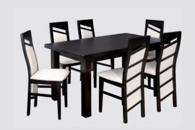 Stół S11 z płyty laminowanej- obrzeża z PCV. Idealnie sprawdzi się w salonie lub jadalni, kolory według próbnika wykończeń.